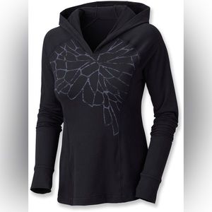 Mountain Hardware Black Whipped Butter Hoodie Size Small